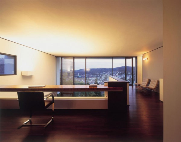 interior-workspace-office-chair-table-wide-window-venetian-blind-wall-light-wooden-floor-books