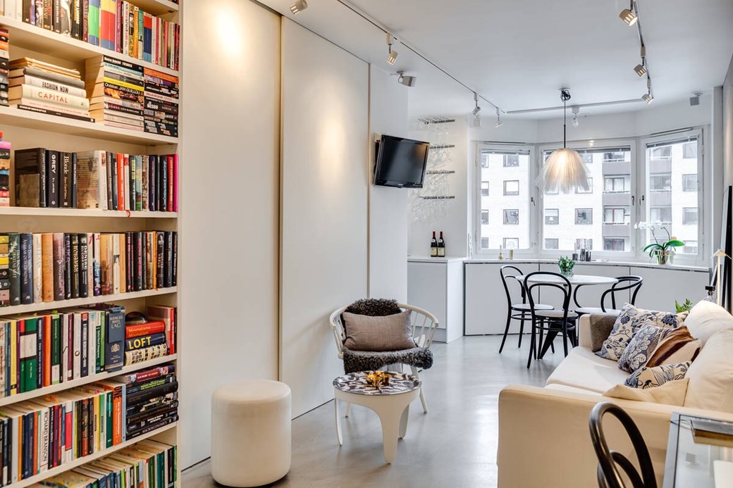 Patul în dulap într-o garsonieră de 34 m² 2