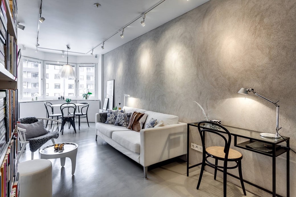 Patul în dulap într-o garsonieră de 34 m² 7