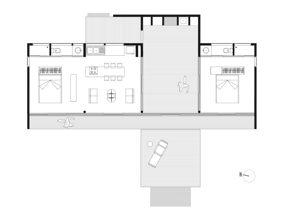 casa B6 chile_arhipura_plan parter